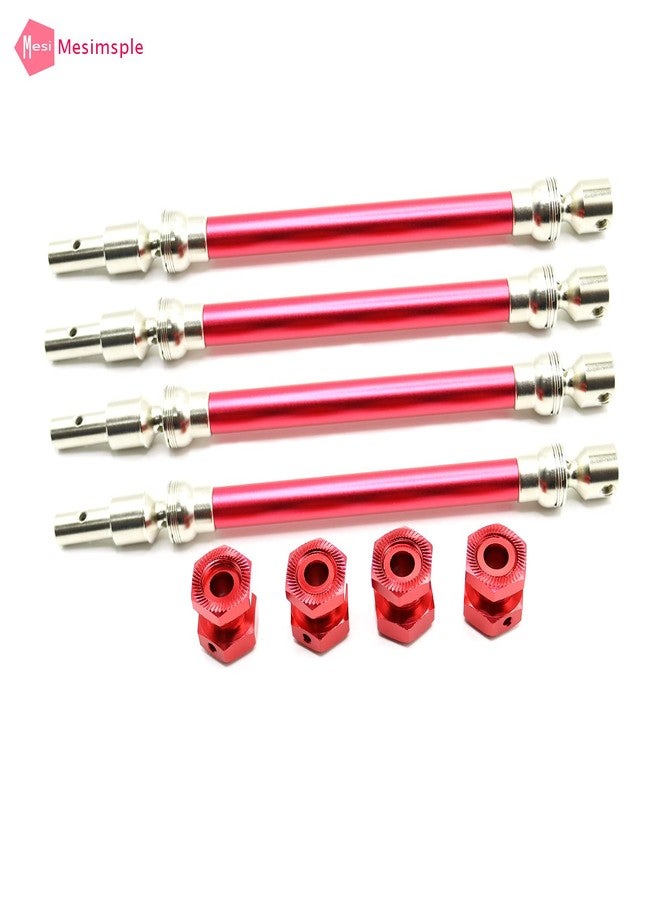 Mesimsple مجموعة عمود نقل الحركة CVD البسيطة ومجموعة محور العجلة السداسي ARA311147 لسيارات Arrma 1/10 Kraton V2 Drive Shaft 4S BLX Outcast 4X4 4S V2 BLX، قطع غيار الترقية - Image 5